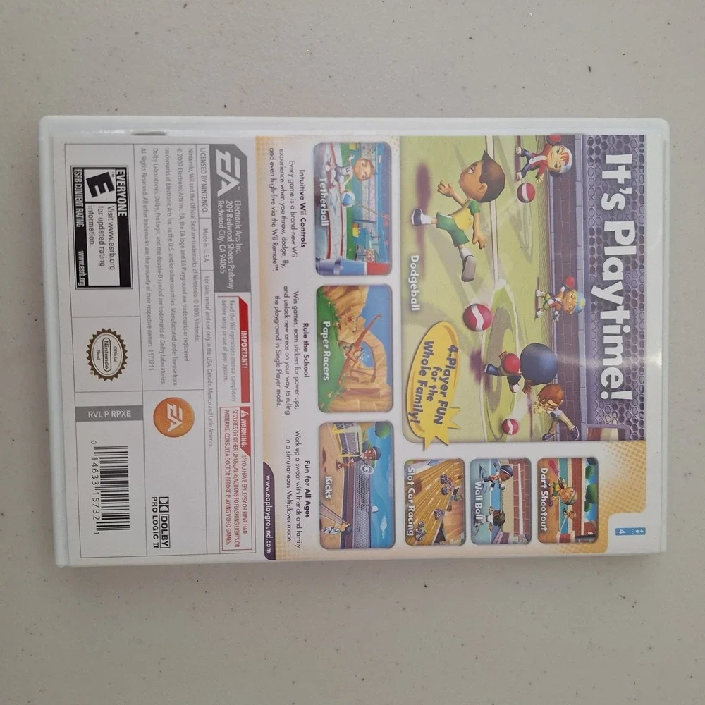 Playground Nintendo Wii (2007) Complete w/ Manual Video Game